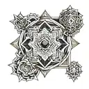 mario bros en mandala tattoo design idea