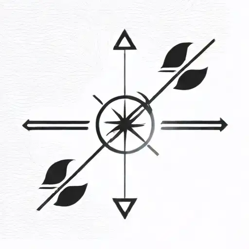 stoic symbol tattoo design idea