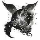 Gemini zodiac sign tattoo design idea