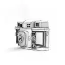 camera  tattoo design idea