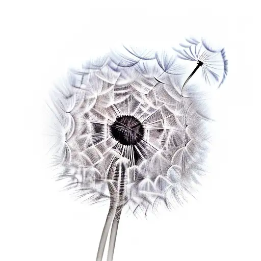 Dandelion tattoo design idea