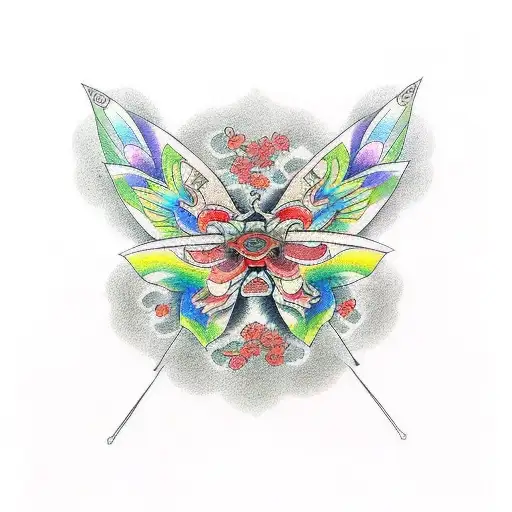 mariposa tattoo design idea