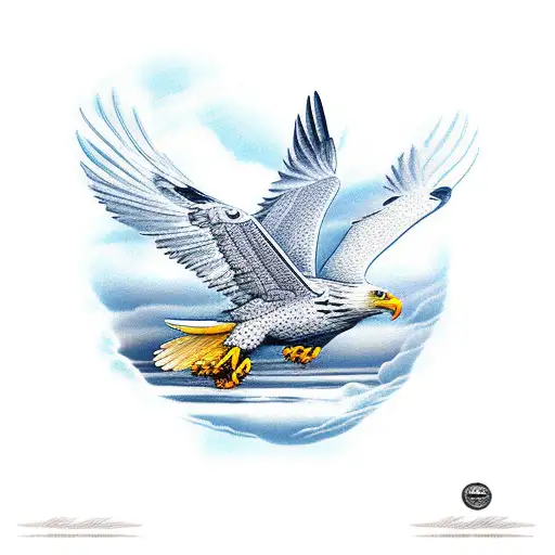 Vector illustration of an eagle tattoo Stock Vector Image & Art - Alamy