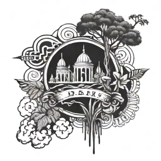 Based on Oasis song Acquiese tattoo design idea