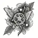 Based on Oasis song Acquiese tattoo design idea