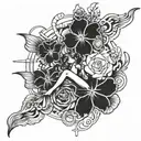 Based on Oasis song Acquiese tattoo design idea