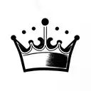 crown With key tattoo design idea