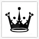 crown With key tattoo design idea