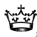 crown with key tattoo design idea