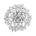 spinal Flower  tattoo design idea