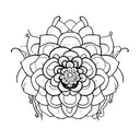 spinal Flower  tattoo design idea